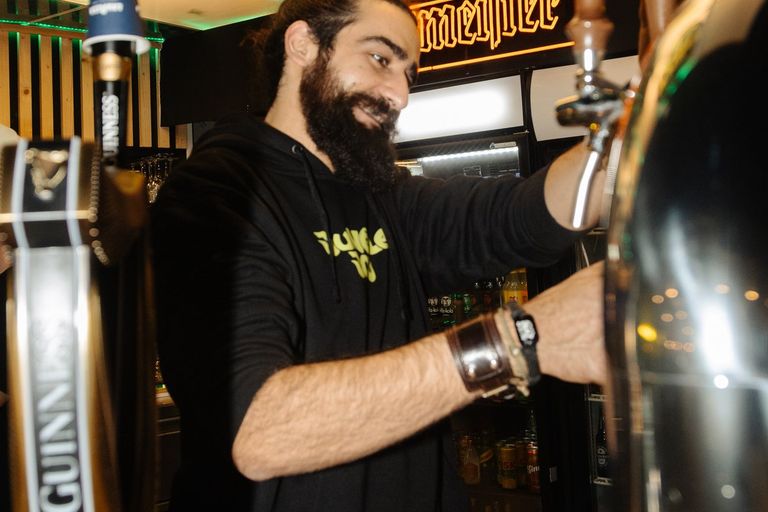 A fresh pint from the bar